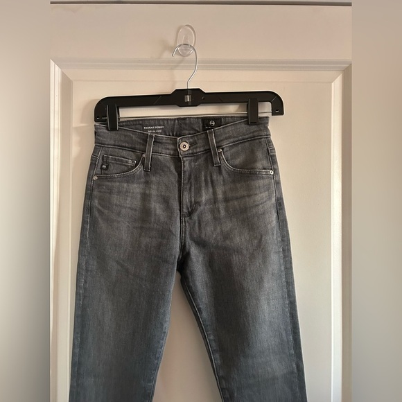 AG Adriano Goldschmied Farrah High Rise Skinny Jeans 26R Grey Pearls - Picture 4 of 14